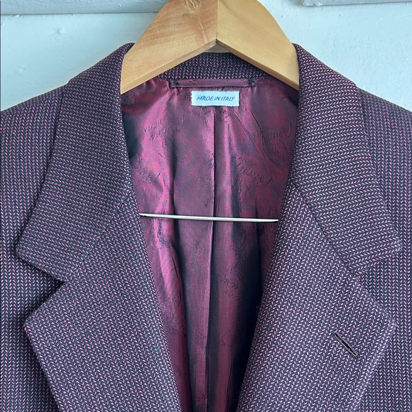 Brioni Men’s Rich Burgundy Sport Coat 75% Wool 25% Silk Made in Italy 🇮🇹 - Picture 2 of 12